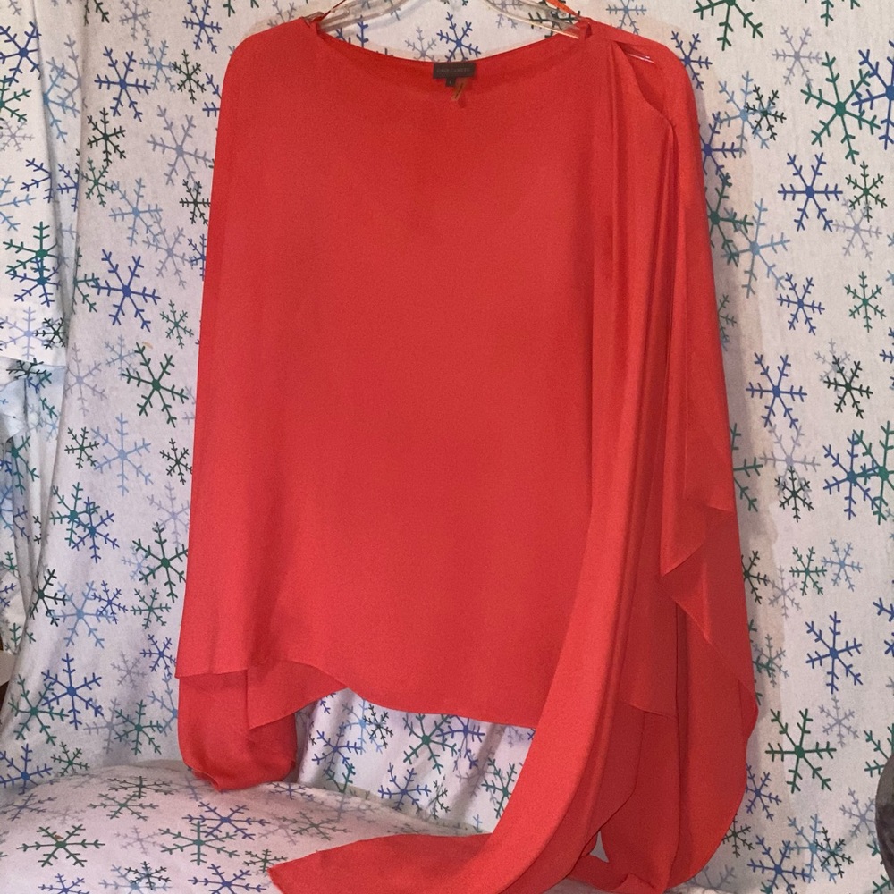 2pc Coral Blouse w/ Camisole